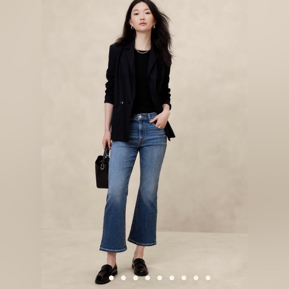 NWT Banana Republic High rise crop boot 28P